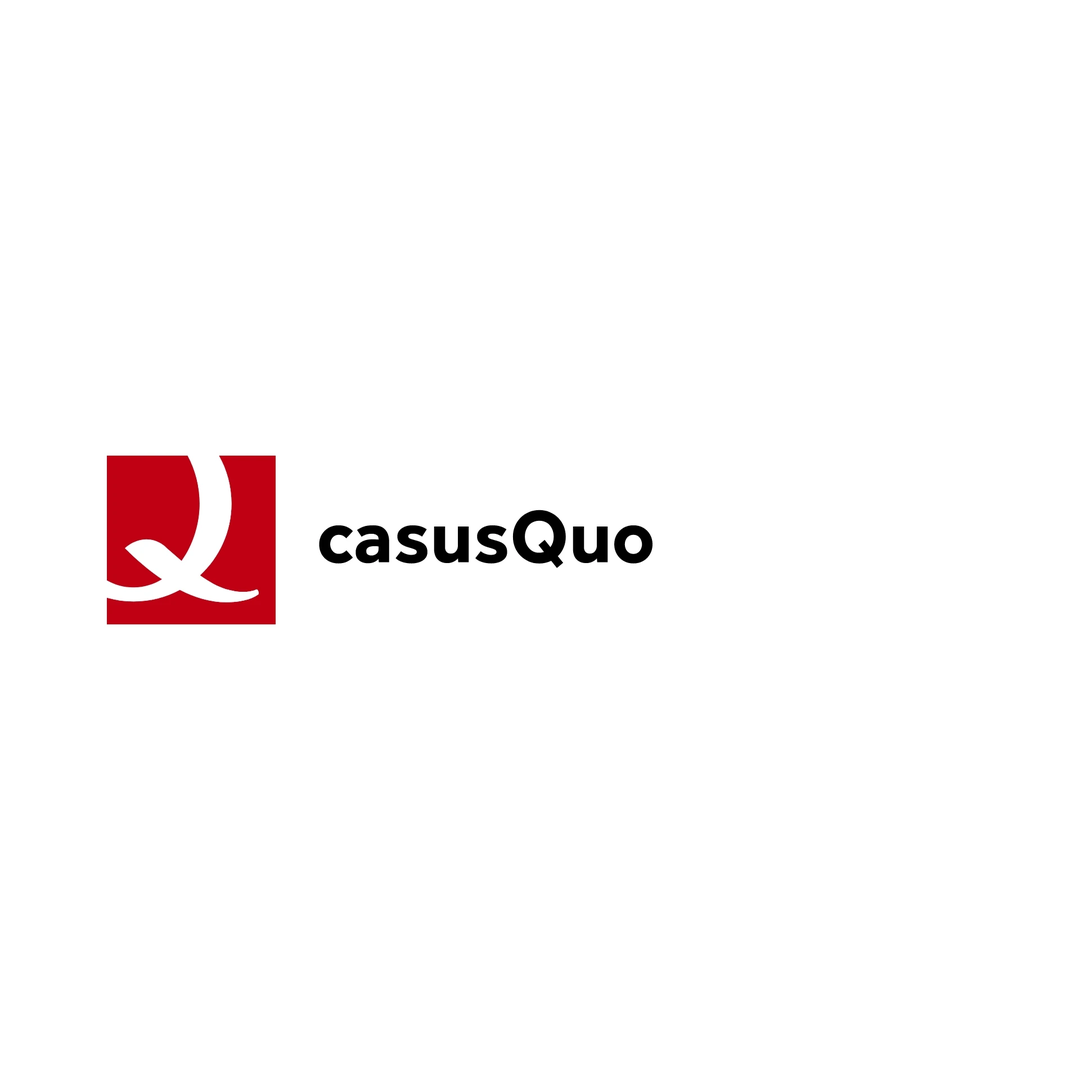 Animated casusQuo logo in red on white