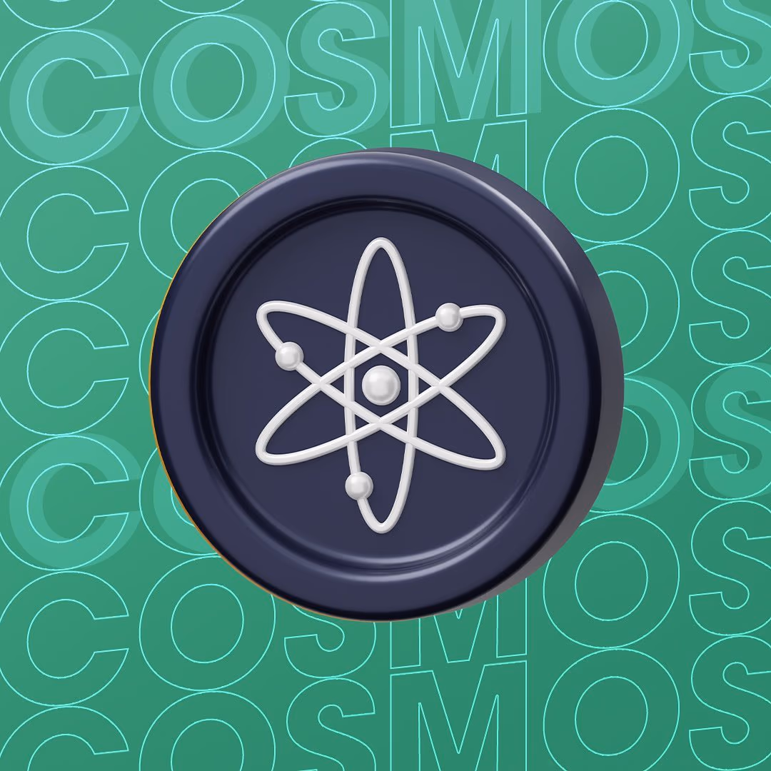 Chartexperten social post with a 3D Cosmos coin