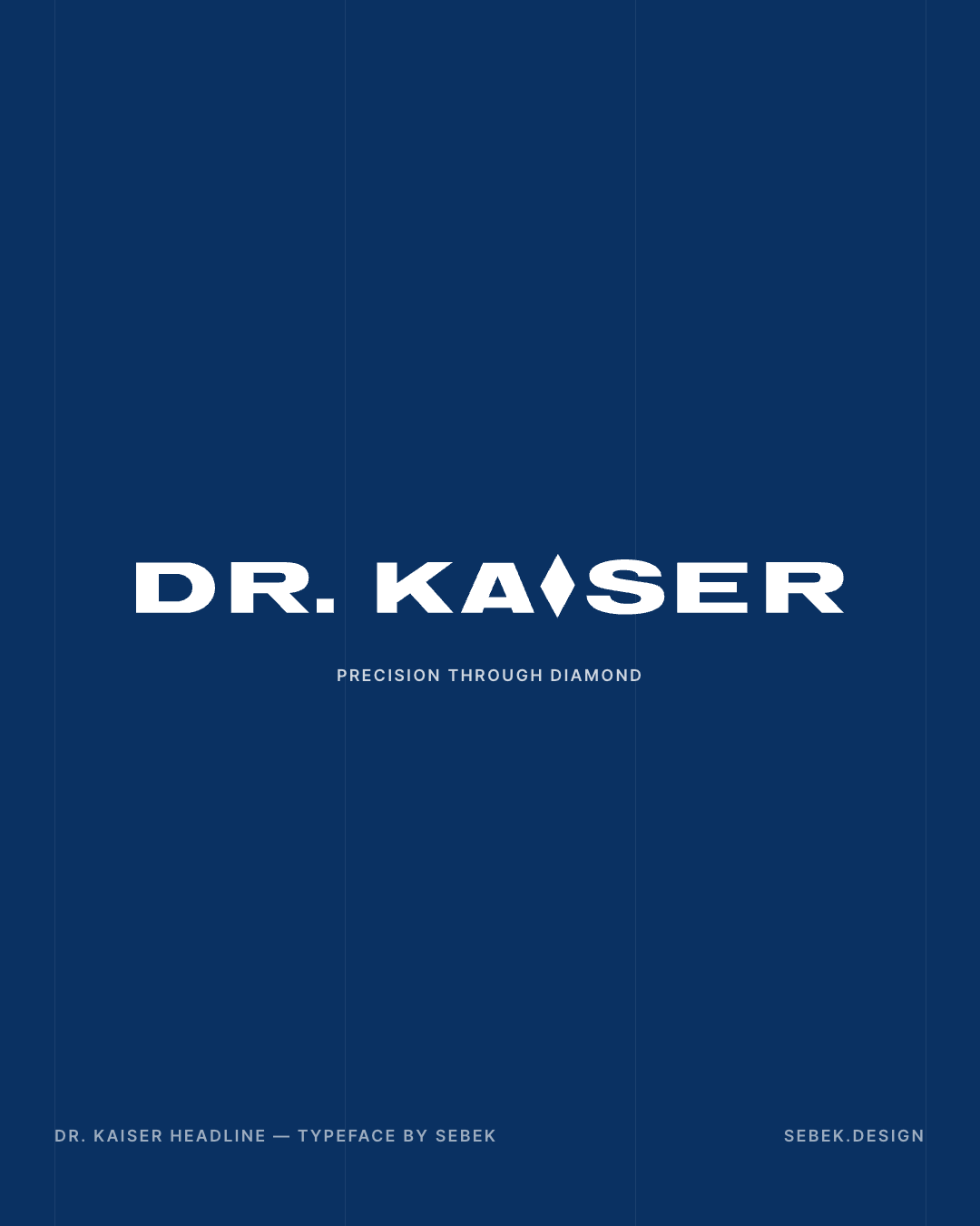 Dr. Kaiser logo set in the Dr. Kaiser Headline typeface